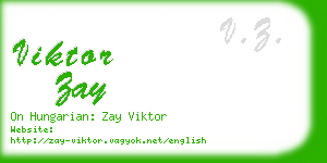 viktor zay business card